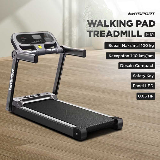 TaffSPORT Treadmill Elektrik Alat Fitness Gym Treadmill 0.65 HP - M10