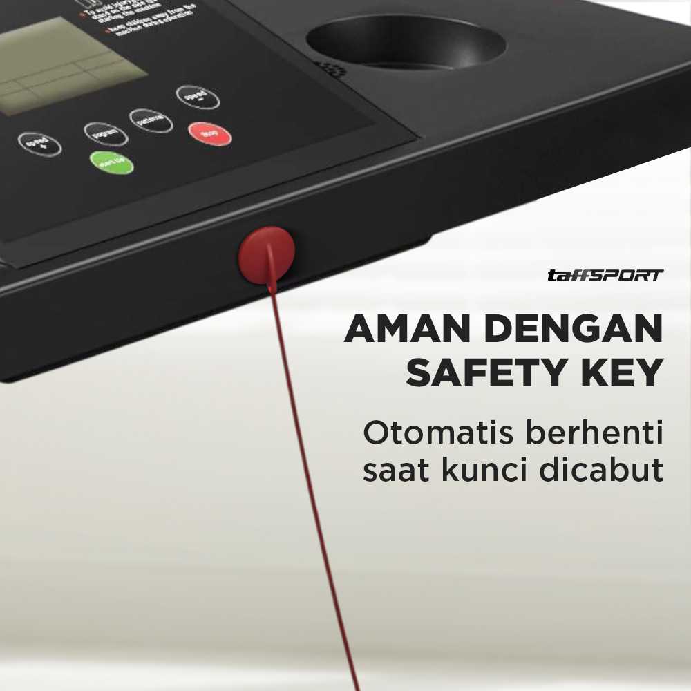 TaffSPORT Treadmill Elektrik Alat Fitness Gym Silent Walking Pad 3 HP - FY21