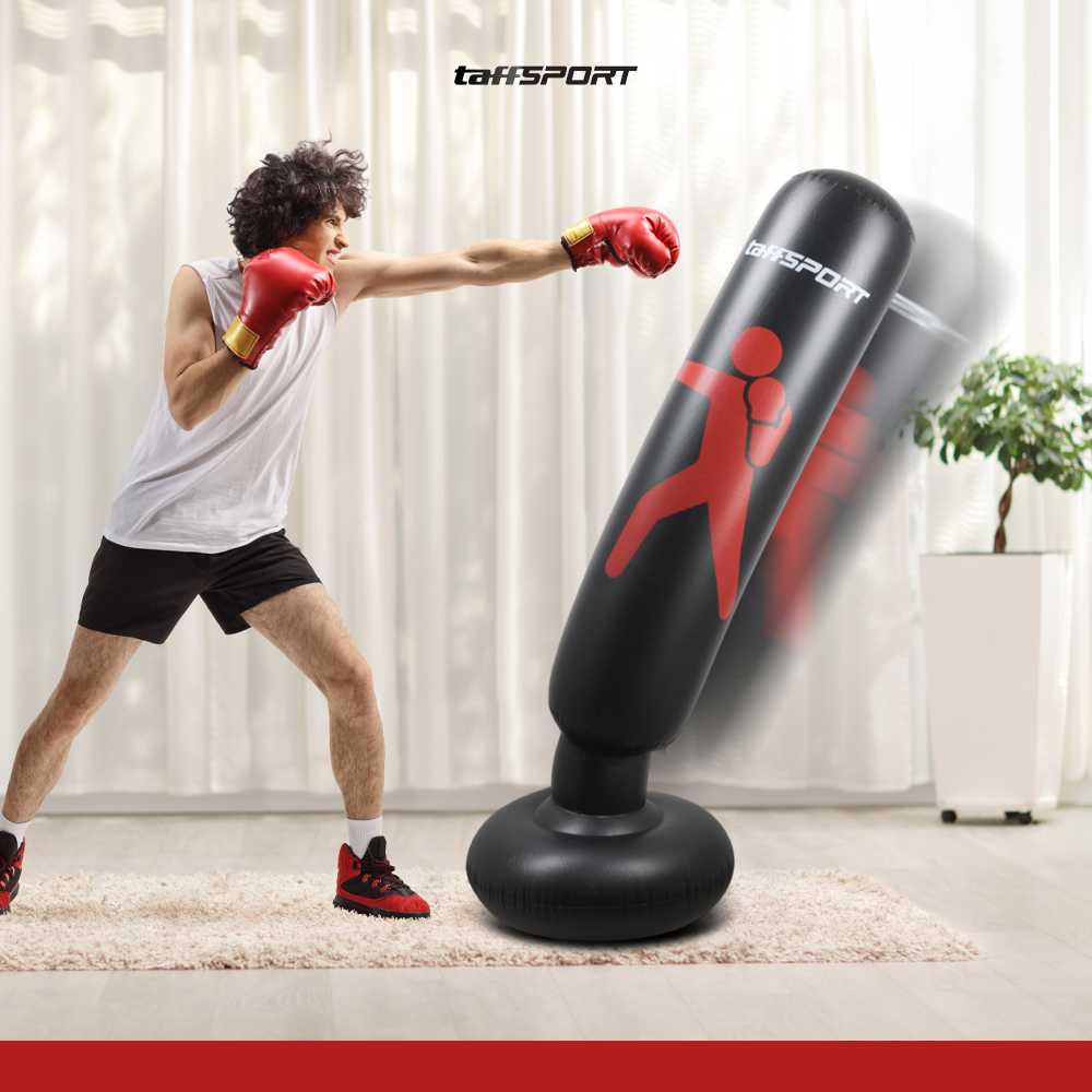 TaffSPORT Samsak Tinju Berdiri Inflatable Punching Bag 1.6M - DS0096