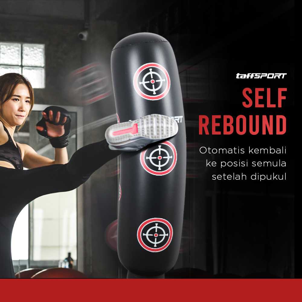 TaffSPORT Vertical Punching Bag Tiang Samsak Tinju Inflatable 160cm - DS0097