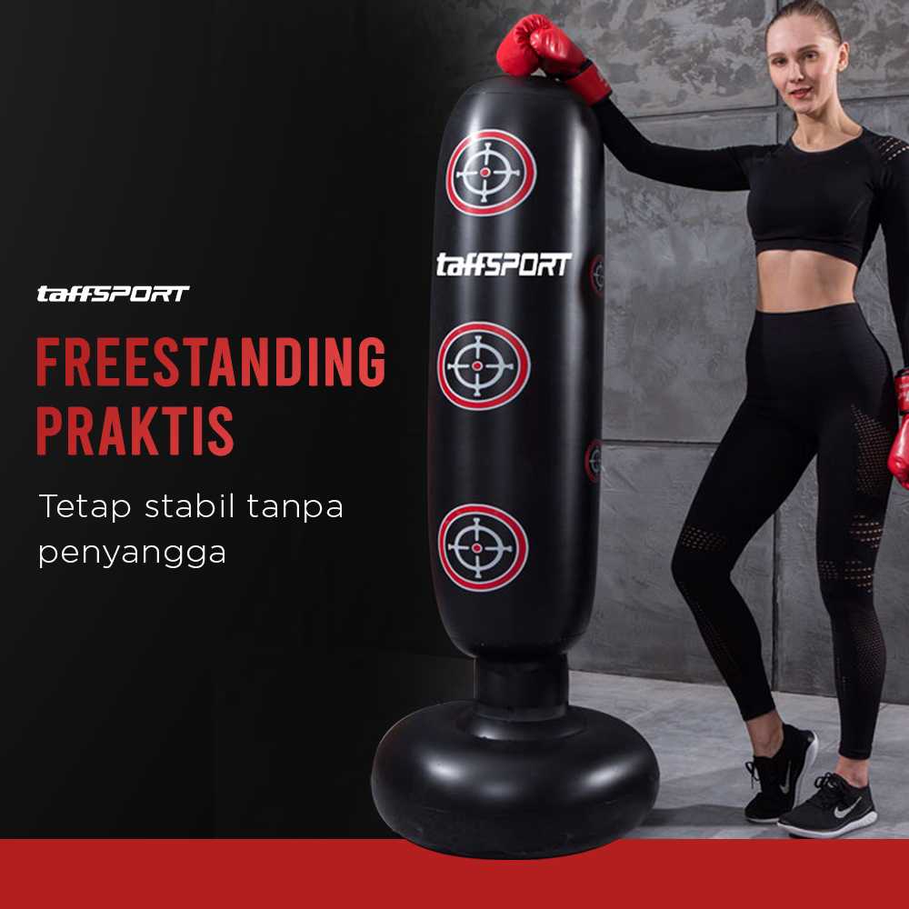 TaffSPORT Vertical Punching Bag Tiang Samsak Tinju Inflatable 160cm - DS0097