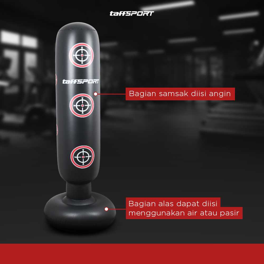 TaffSPORT Vertical Punching Bag Tiang Samsak Tinju Inflatable 160cm - DS0097