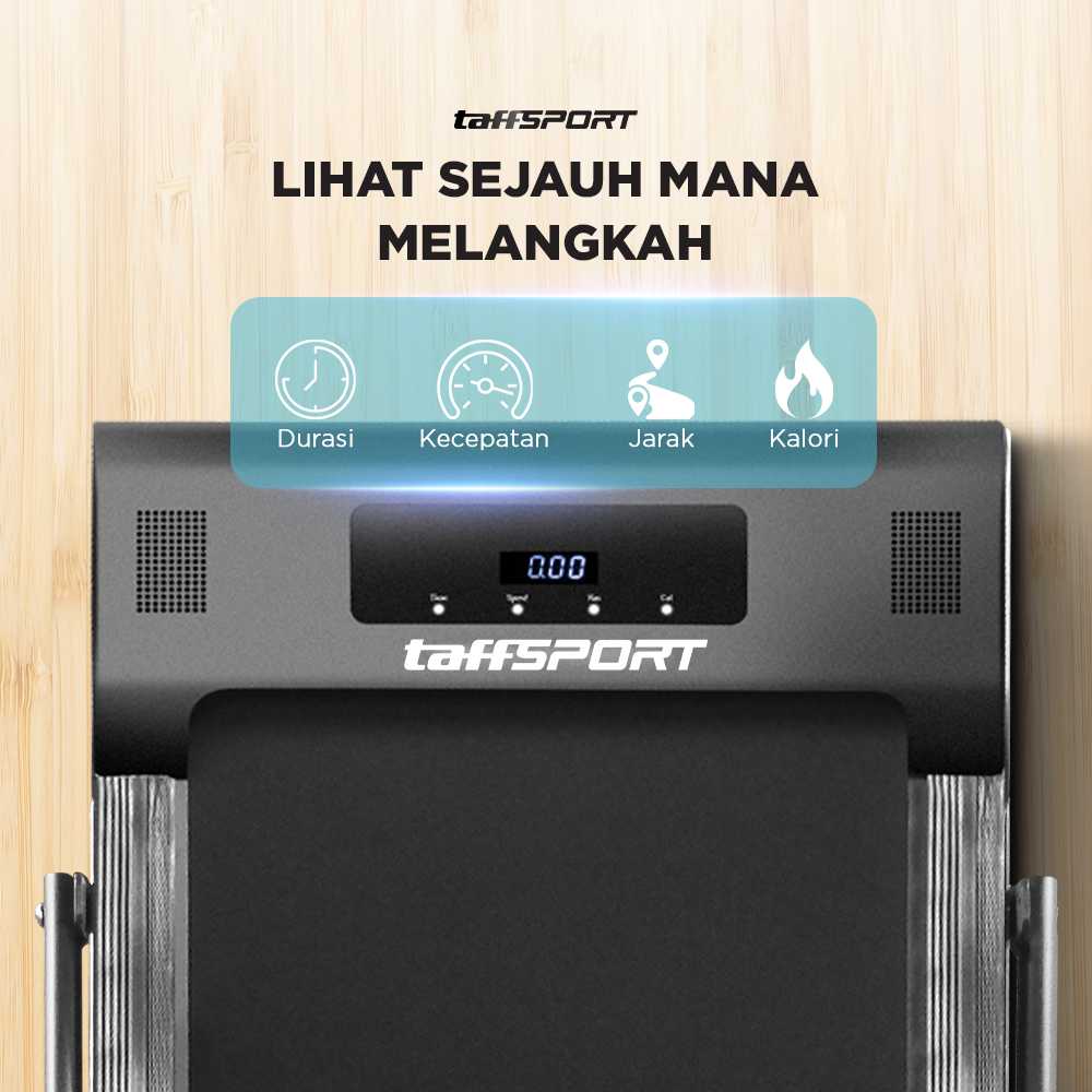 TaffSPORT Walking Pad Alat Fitness Gym Remote Treadmill 0.75 HP - C1-01