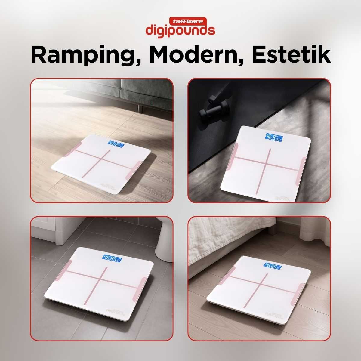 Taffware Digipounds Timbangan Badan Digital Scale 180kg - CB510