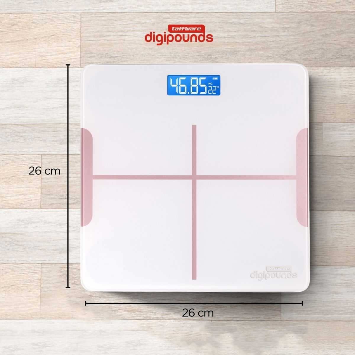 Taffware Digipounds Timbangan Badan Digital Scale 180kg - CB510