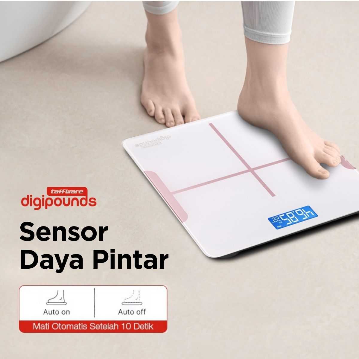 Taffware Digipounds Timbangan Badan Digital Scale 180kg - CB510