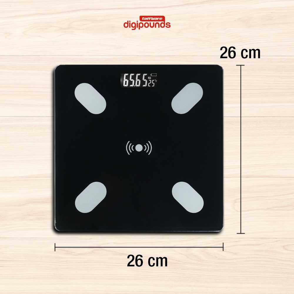 Taffware Digipounds Timbangan Badan Digital Scale BMI Smart App 180kg - ANT0217