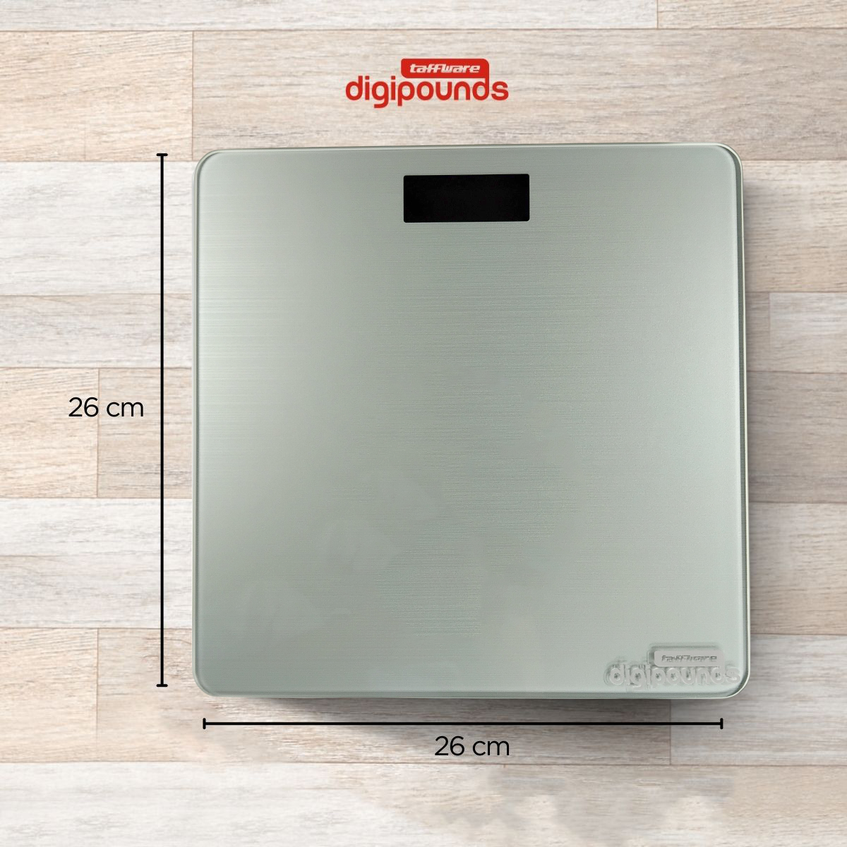 Taffware Digipounds Timbangan Badan Digital Scale Tempered Glass 180kg - CB511