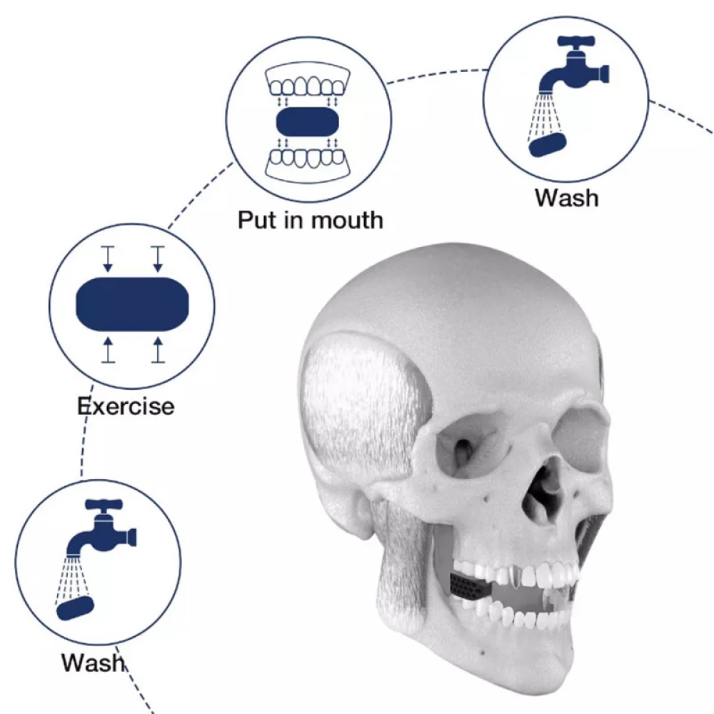 TIMOTRAS Alat Latihan Rahang Silicone Mewing Jaw Trainer Ball 2 PCS - TM734