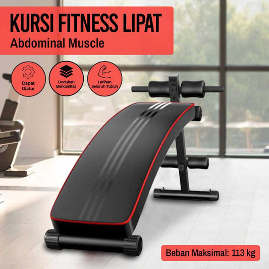 TMT Kursi Alat Fitness Gym Bench Lipat Abdominal Muscle - AD-177