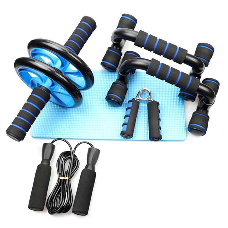 TOMSHOO Alat Gym Fitness Roller Push Up Bar Hand Grip 5 in 1 - TS002