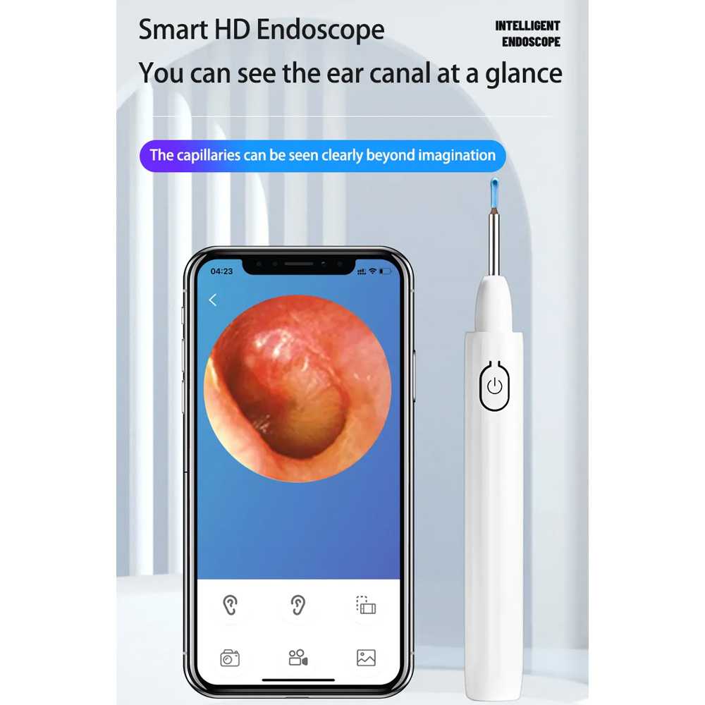 TaffOmicron Kamera Endoskopi Pembersih Telinga Endoscope Wireless Cam - RL-500