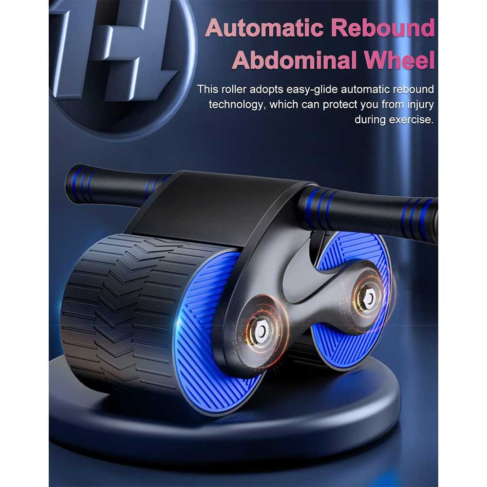 VACAZO Alat Fitness Ab Roller ABS Abdominal Wheel Automatic Rebound - V-355