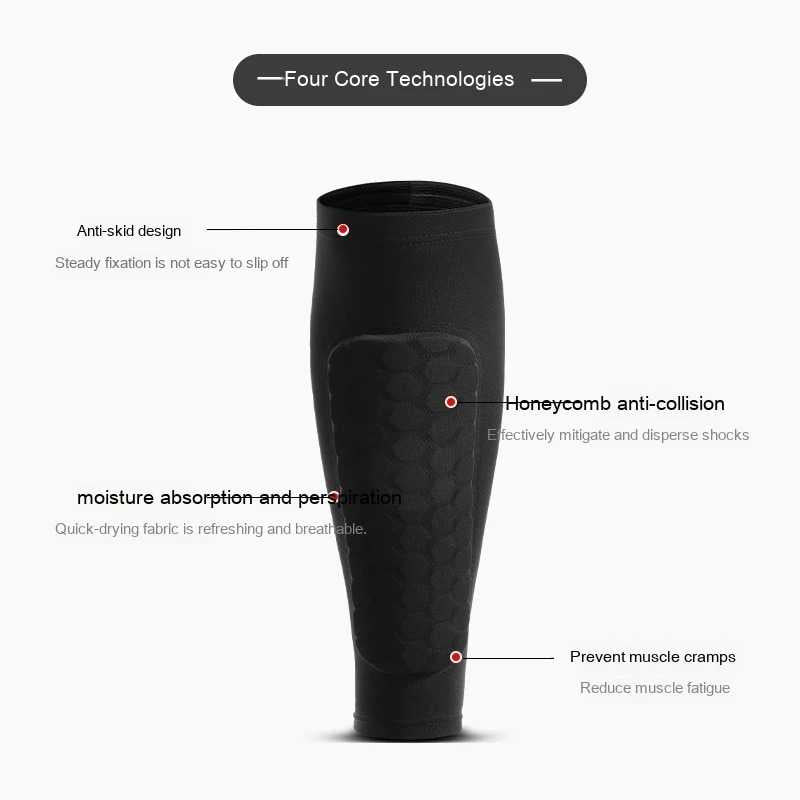 Vhoom Pelindung Tulang Kering Olahraga Sport Shin Guard Pad - INU64