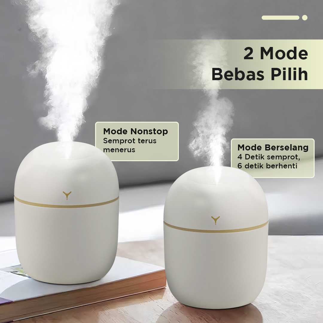 Vikatorry Air Humidifier Mini Car Home Ultrasonic Night Light 220ml - V25