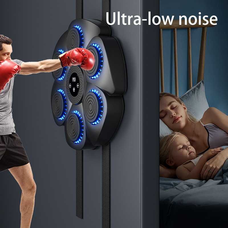 VKTECH Mesin Tinju Music Boxing Machine Wall Target Bluetooth 18 Speed - V18