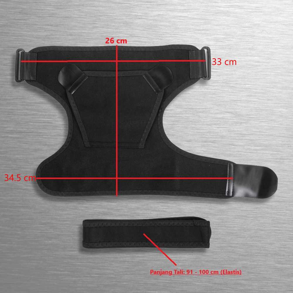 Wan Shi Pelindung Bahu Kanan Back Shoulder Support Wrap Belt Fitness - HJ-1697
