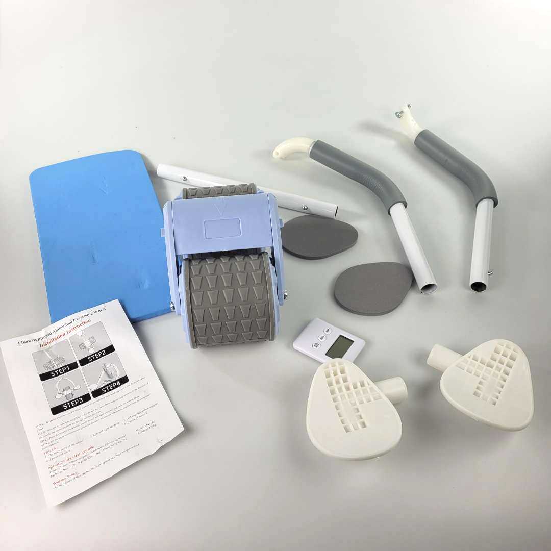 WIKOGER Alat Fitness Ab Roller ABS Abdominal Wheel Automatic Rebound - DY-1066