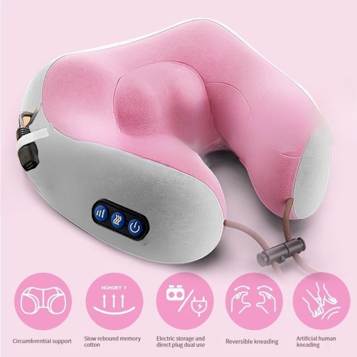 WTOTECH Bantal Pijat Leher Elektrik 3 Mode Neck Massager Pillow - UMP-021