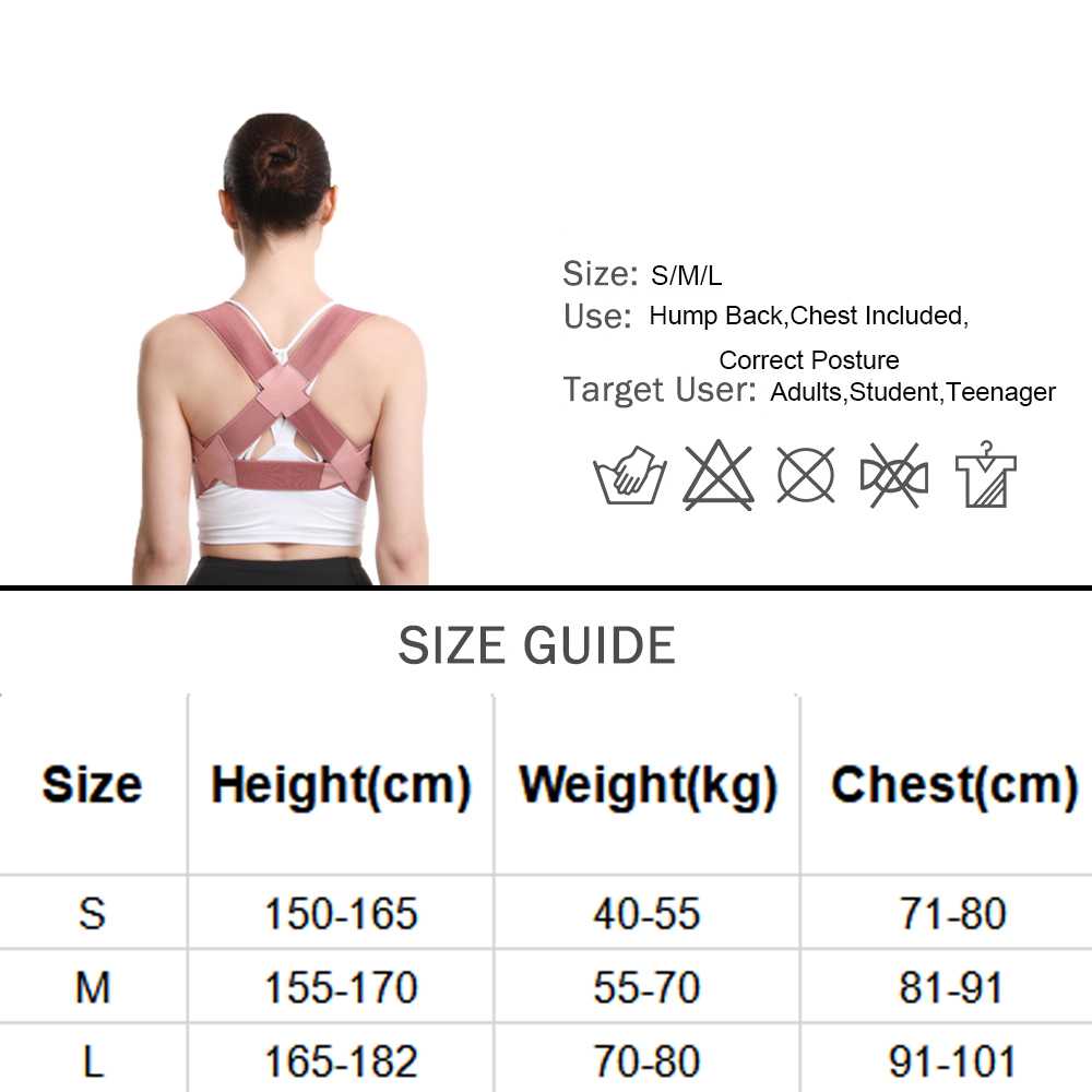 XHF Alat Terapi Punggung Korektor Postur Body Harness Chest Support - XHF-210004