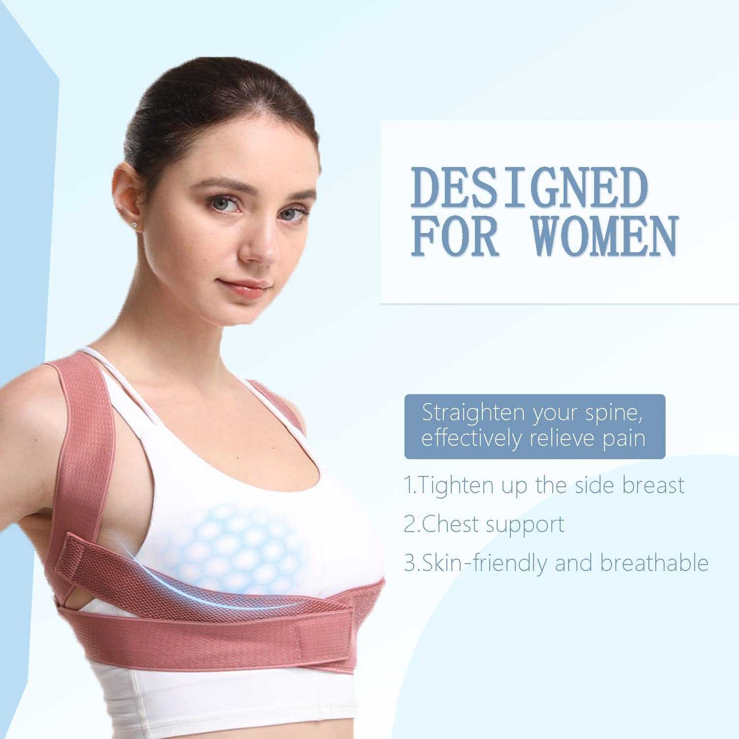 XHF Alat Terapi Punggung Korektor Postur Body Harness Chest Support - XHF-210004