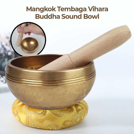 XIAOLANG Mangkok Tembaga Vihara Buddha Sound Bowl - X8