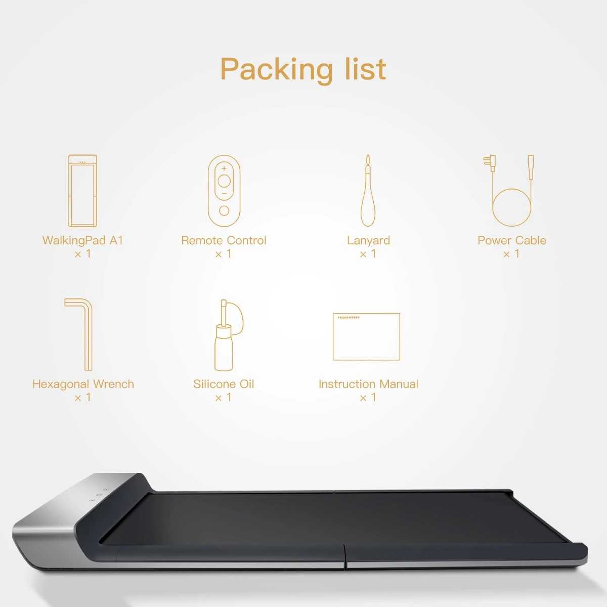 XIAOMI MIJIA Walking Pad A1 - Smart Foldable Treadmill - MJZBJ01KST