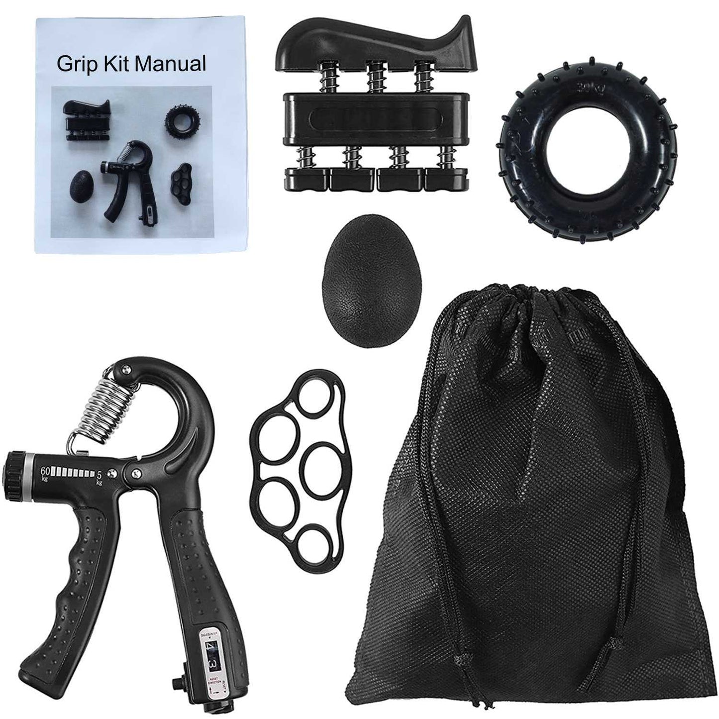 XIMOL Spring Hand Grip Finger Power Mechanical Counting 5in1 - CEG5P