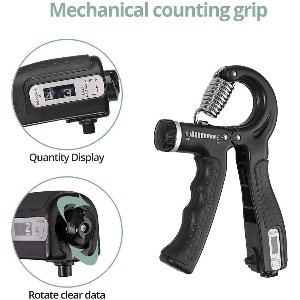 XIMOL Spring Hand Grip Finger Power Mechanical Counting 5in1 - CEG5P