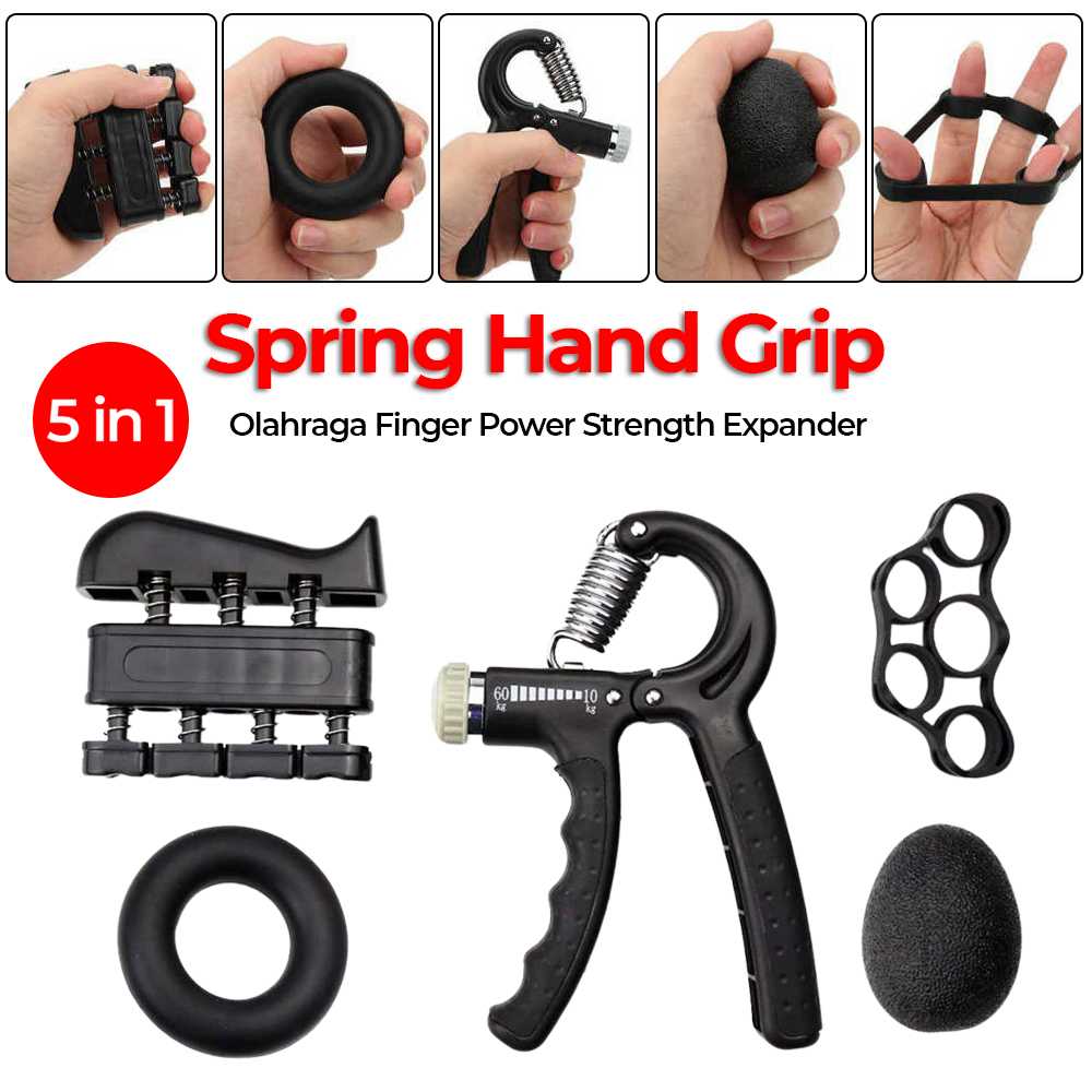 XIMOL Spring Hand Grip Olahraga Finger Power Strength Expander 5 in 1 - CEG5P