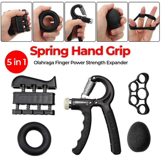 XIMOL Spring Hand Grip Olahraga Finger Power Strength Expander 5 in 1 - CEG5P