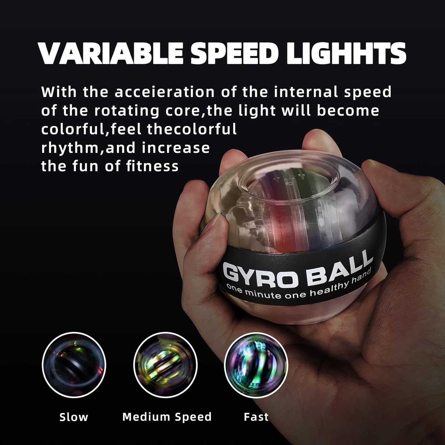 Yang Chen Alat Latihan Tangan Wrist Ball Gyro Spinner Exercise - OUT180