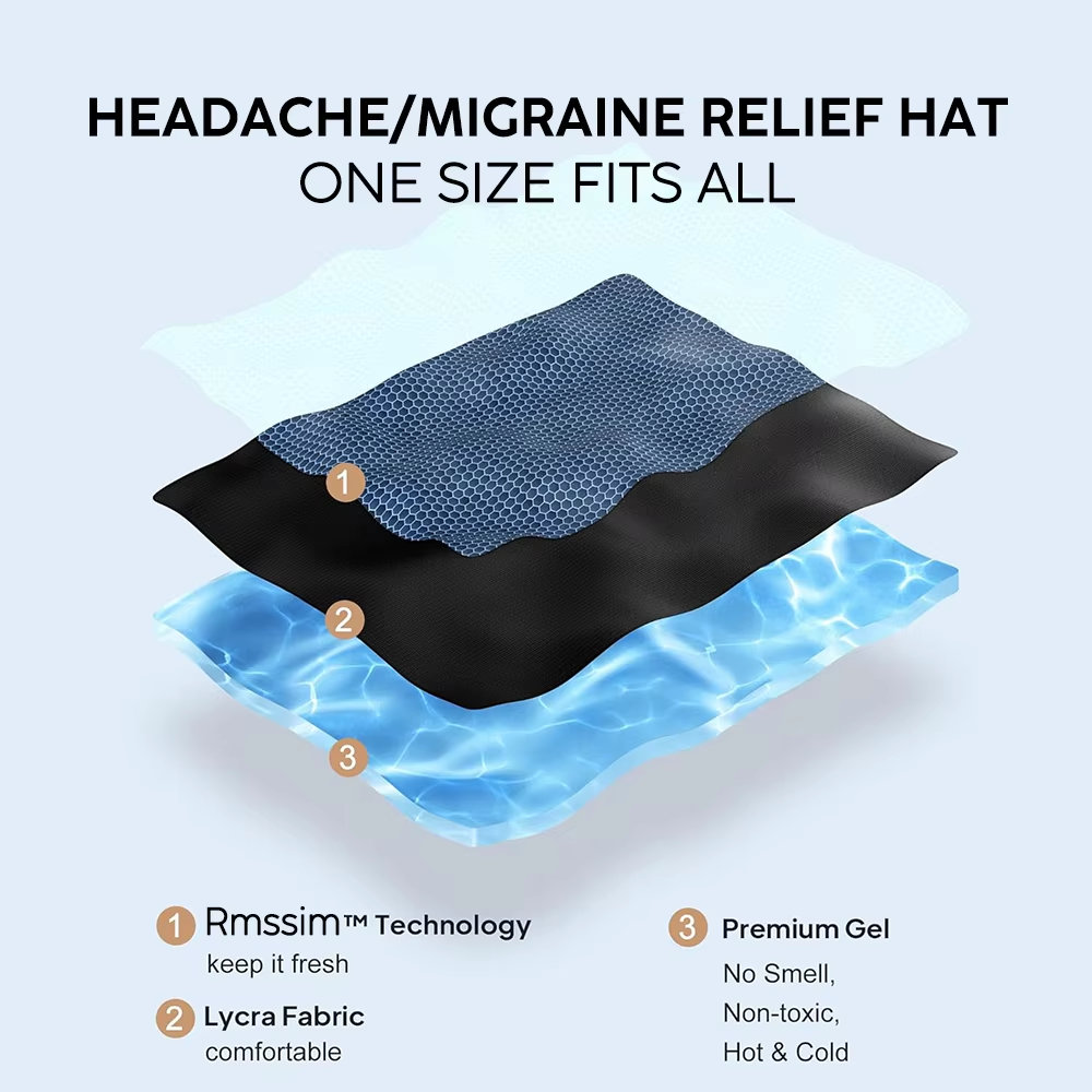 YUKU Kompres Kepala Migrain Gel Ice Pack Cold Migraine Cap 400g - YK400