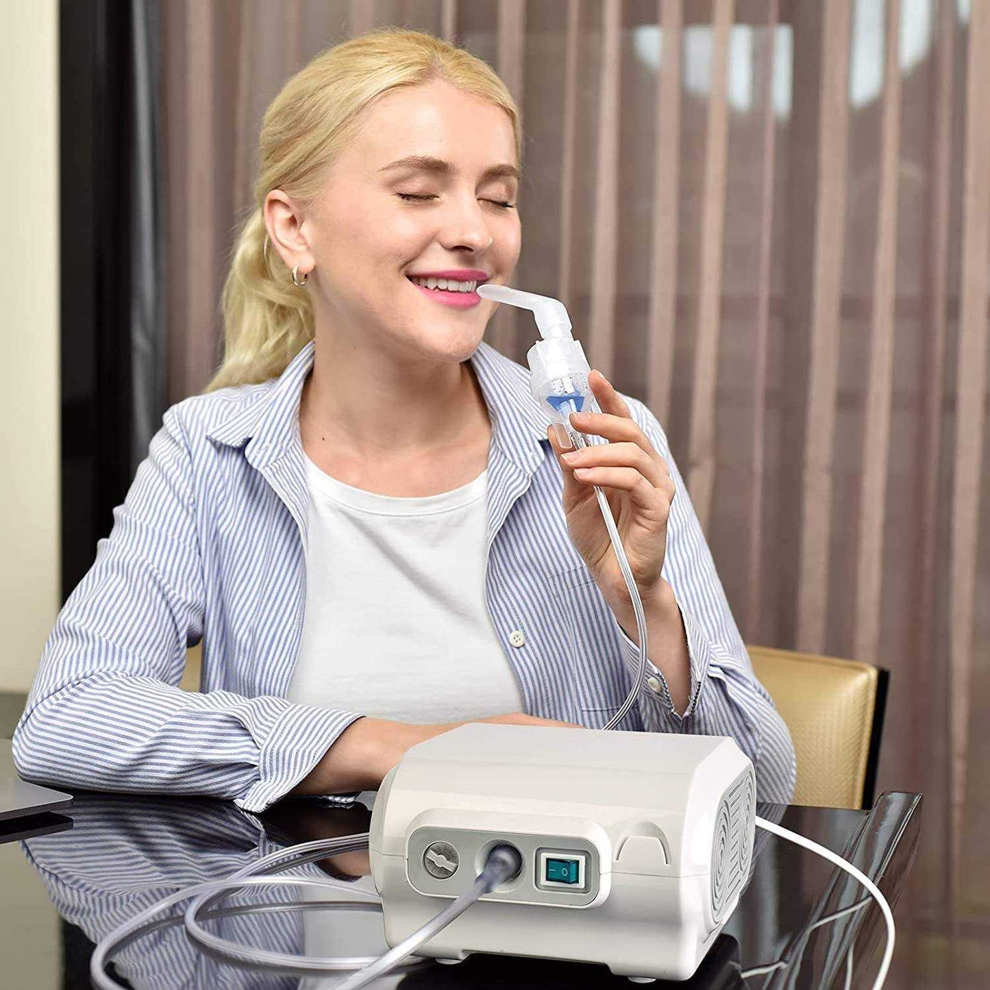 YuXuan Alat Terapi Pernapasan Compressor Nebulizer Inhaler Atomizer - CNB-69021