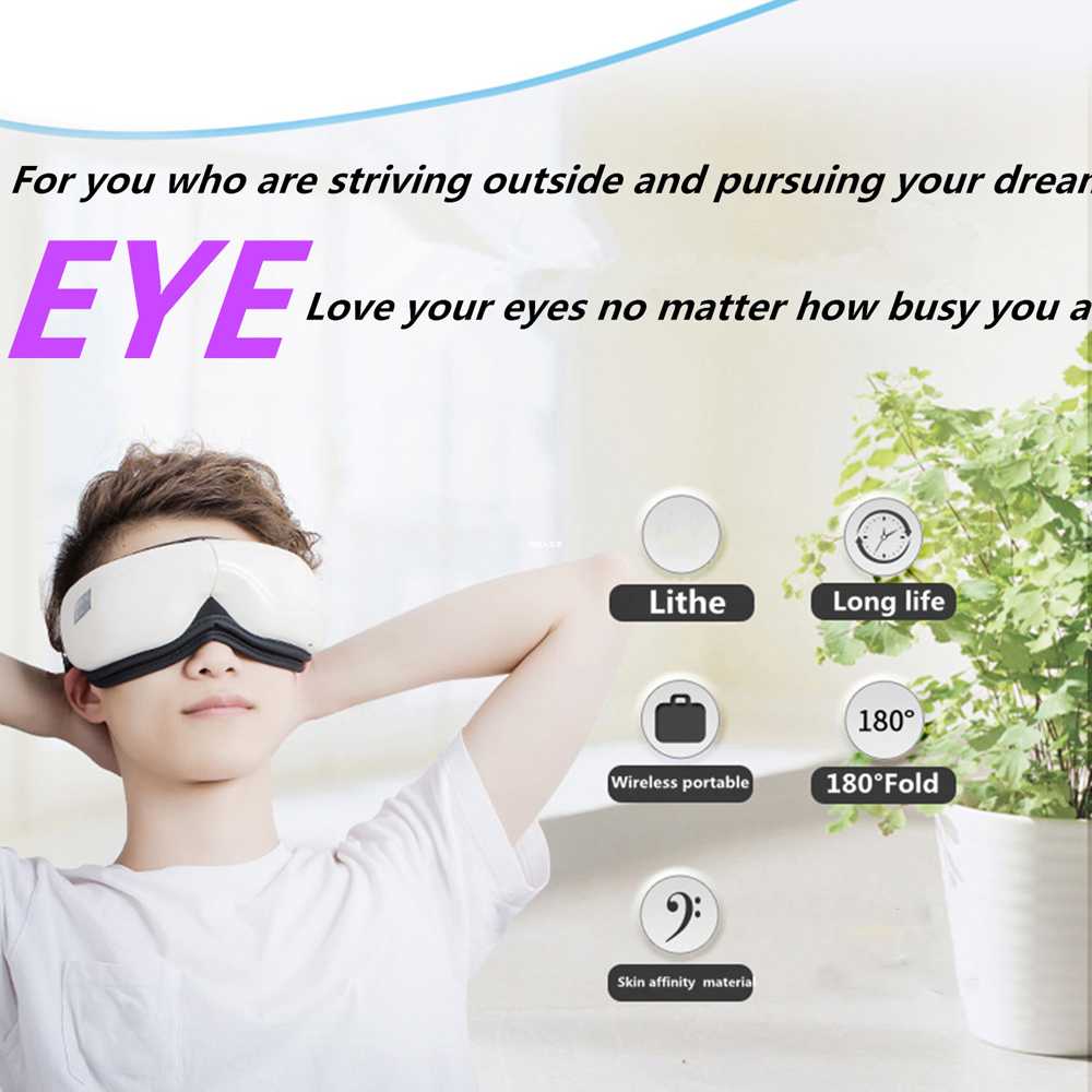 YUZY Pijat Kompres Mata Smart Airbag Eye Massager Bluetooth Music - 001