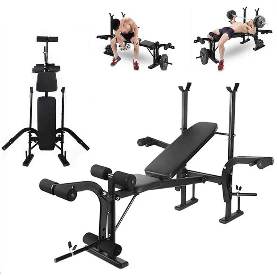 Zerone Fitness Station Weight Bench Press Body Building Rig Home Gym - ZE68