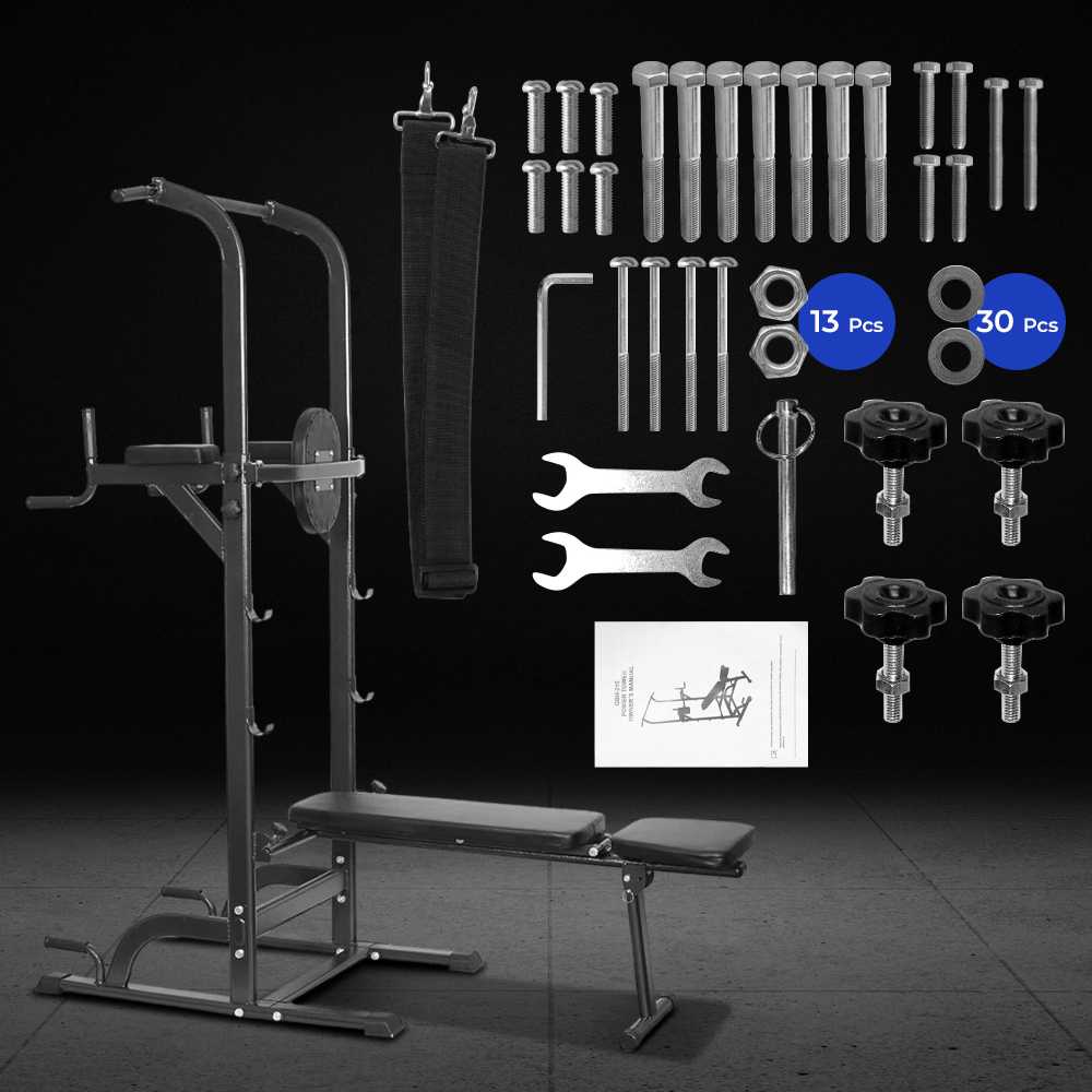 TaffSPORT Fitness Station Pull Up Bench Press Body Building Home Gym - GBH-210