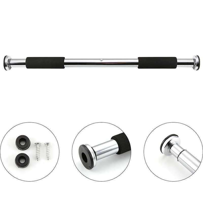 Zerone Tiang Latihan Pull Up Pintu Solid Grip Bar Trainer 80-130cm - RN0566