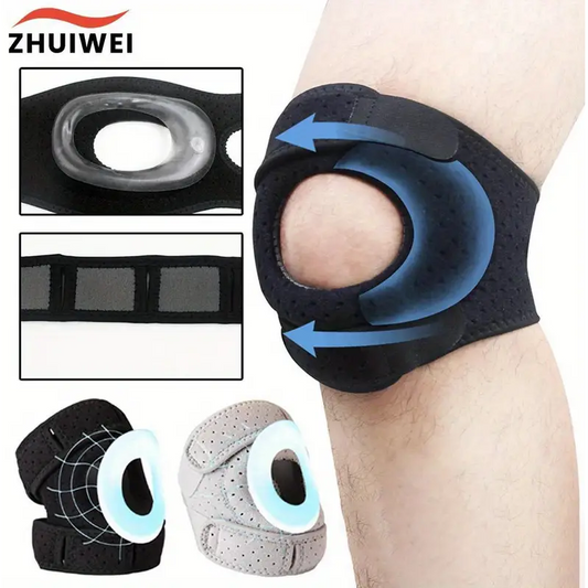 ZHUIWEI Knee Pad Shock Absorption Strap Silicon Sport Pelindung Lutut - VG96929