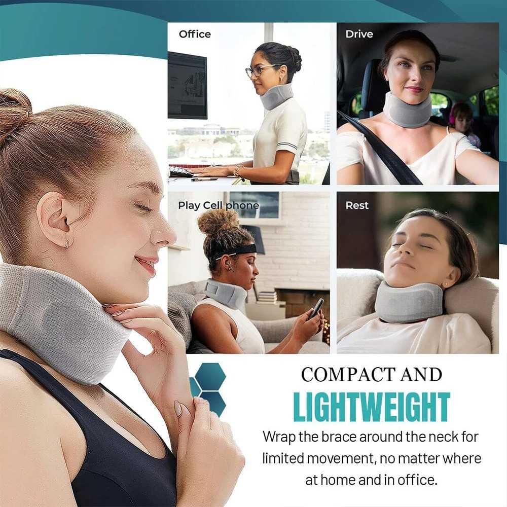 Zoechic Penyangga Leher Collar Neck Cervical Support Adjustable Size L - ZH-50